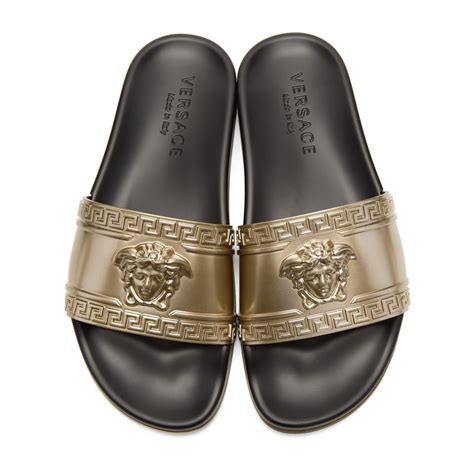 versace men's slide sandals|Versace men's sneakers for sale.